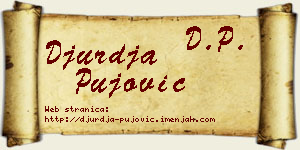 Đurđa Pujović vizit kartica